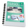 VIQUEL Protège-documents MAXI GEODE en pp opaque 5/10e. Couv personnalisable. 60 vues. Coloris Blanc