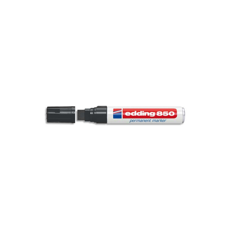EDDING Marqueur Edding 850 permanent, corps alu - pointe biseautée- coloris Noir