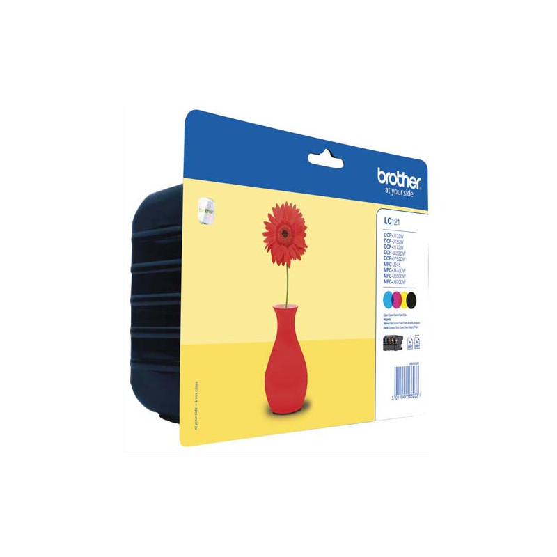 BROTHER Multipack Jet d'encre LC121VALBP