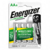 ENERGIZER Pile Universal Rechargeable AA LR6 1300 mAh, pack de 4 piles