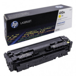 HP 410A CF412A Toner Jaune Authentique pour HP Color LaserJet Pro M377 / M452 / M477