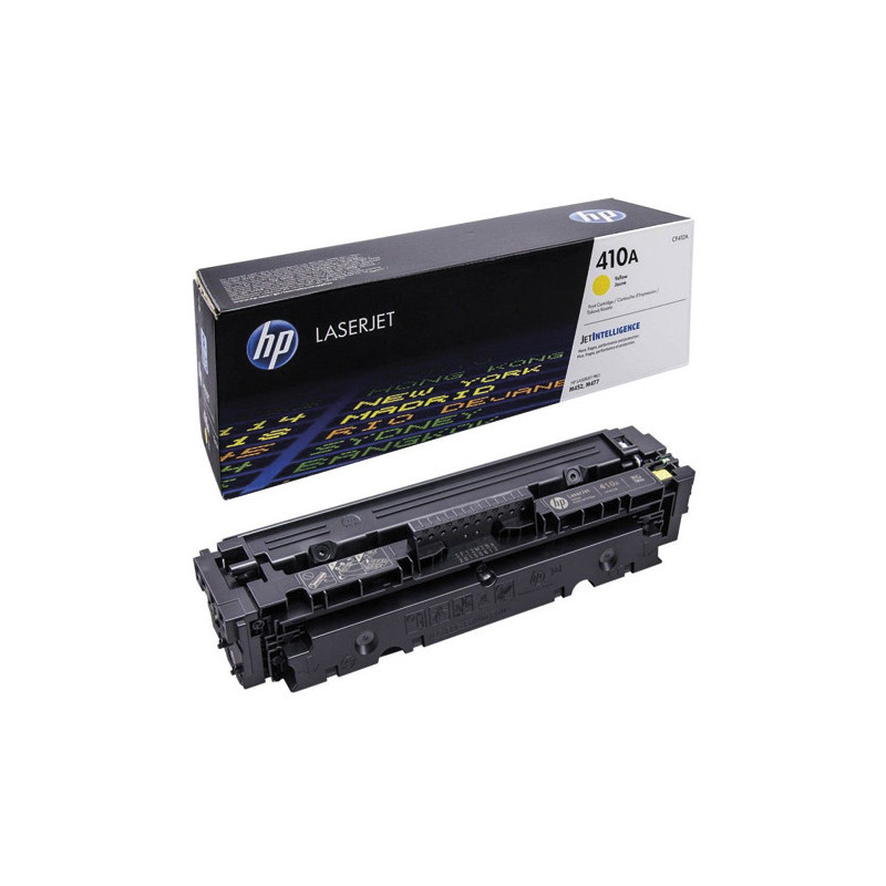 HP 410A CF412A Toner Jaune Authentique pour HP Color LaserJet Pro M377 / M452 / M477