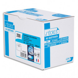 GPV Boîte de 200 enveloppes C5 162x229mm 100g Blanches auto-adhésives PEFC