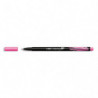 BIC Intensity Stylo Feutre d'écriture Pointe Fine et Corps Noir Verni - Rose clair