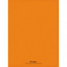 CONQUERANT C9 Cahier piqûre 24x32cm 48 pages 90g grands carreaux Seyès. Couverture polypropylène Orange
