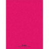 Cahier piqûre 24x32cm 48 pages 90g grands carreaux Seyès. Couverture polypropylène Rose