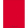 CONQUERANT C9 Cahier piqûre 24x32cm 48 pages 90g grands carreaux Seyès. Couverture polypropylène Rouge