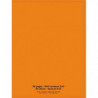 Cahier piqûre 24x32cm 96 pages 90g quadrillé 5x5. Couverture polypropylène Orange