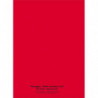 CONQUERANT C9 Cahier piqûre 24x32cm 96 pages 90g quadrillé 5x5. Couverture polypropylène Rouge