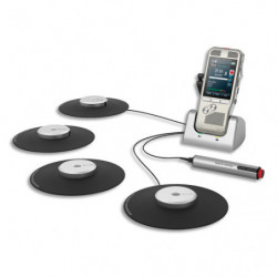 PHILIPS Kit complet enregistrement de réunion DPM8900 + 4 microphones de surface DPM8900/02