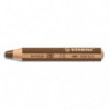 STABILO woody 3in1 crayon de couleur multi-surfaces mine extra-large (10 mm) - Terre de Sienne