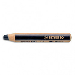 STABILO woody 3in1 crayon de couleur multi-surfaces mine extra-large (10 mm) - Noir