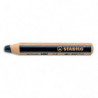 STABILO woody 3in1 crayon de couleur multi-surfaces mine extra-large (10 mm) - Noir