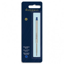 PARKER Recharge pour bille pointe moyenne QUINKFLOW encre Bleue. En blister.