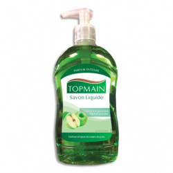 TOPMAIN Flacon à pompe 500 ml de Savon liquide doux à la glycérine parfum Pomme