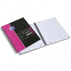 OXFORD Etudiant Cahier NOTEBOOK spiralé couverture carte rembordée 160 pages 5x5 23x29,7 SOS NOTES