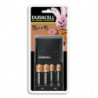 DURACELL Chargeur Piles Rechargeables 45 minutes, CEF27 avec 2 accus AA 1300 mAh et 2 accus AAA 750 mAh