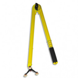 WONDAY Compas en plastique incassable Jaune 50cm 3 pieds ventouse et porte craies marqueur tableau