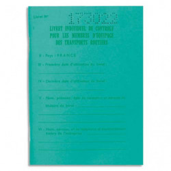 EXACOMPTA Livret individuel de contrôle p/ conducteur & convoyeur de transport routier 5070E