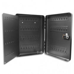 RESKAL Armoire à clés pour 120 clés, serrure à combinaison. Dimensions : L28 x H37 x P7,5 cm.