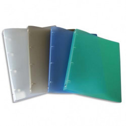 Classeur 4 anneaux polypropylène dos 2 cm Assortis translucide Fun