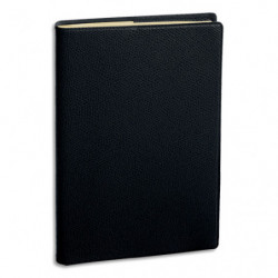 QUO VADIS Agenda PRESIDENT Prestige Décembre à Décembre 2025, format 21x27 cm couverture Implala Noire