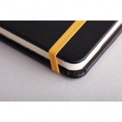 RHODIA Carnet Rhodiarama A5 192 pages lignées. Couverture rembordée Noire