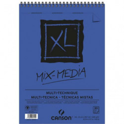 CANSON Album de 30 feuilles de papier dessin MIX MEDIA XL 300g A4