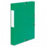 PERGAMY Boîte de classement à élastique en carte lustrée 7/10, 600g. Dos 40mm. Coloris Vert.