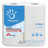 PAPERNET Paquet de 2 Essuie-tout 2 plis pure cellulose, 48 formats L11,80 mètres coloris Blanc