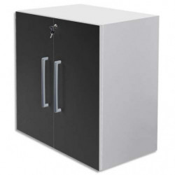 MT INTERNATIONAL Lot de 2 Portes Basses MT1 Elégance pour module - Dim 1 porte L39,7 x H79,5 cm Noir