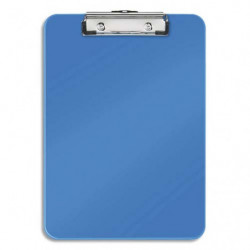 LEITZ Porte-blocs A4 Bleu, crochet de suspension, capacité 75 feuilles - Dim : L22,8 x H1,7 x P32 cm