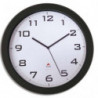 ALBA Horloge murale Horissimo silencieuse grand format à pile 1AA non fournie - D38 cm, P5,11 cm Noir