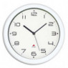 ALBA Horloge murale Hornew sielncieuse mouvement quartz à pile 1AA non fournie - D30 cm, P4,08 cm Blanc