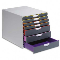 DURABLE Module de classement Varicolor 7 tiroirs, ABS Multicouleurs. L29,2 x H28 x P35,6 cm