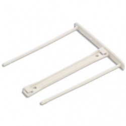 BANKERS BOX Boîte de 100 attaches plastique pour archivage + une poignée de transfert plastique. Blanc.