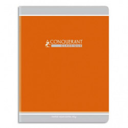Cahiers CONQUERANT 90g 17x22 cm/32 pages ligne 3 mm/interligne 10mm