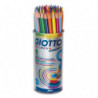 GIOTTO Pot de 48 crayons de couleurs Stilnovo Aquarel 12 couleurs assorties