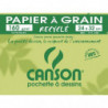 CANSON Pochette de 10 feuilles de papier dessin recyclé 160g 24x32 cm