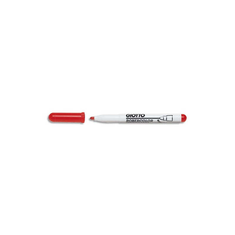 GIOTTO Feutre effaçable à sec pointe ogive moyenne 4mm Rouge, vendu en boîte de 12