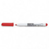 GIOTTO Feutre effaçable à sec pointe ogive moyenne 4mm Rouge, vendu en boîte de 12