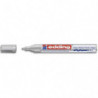 EDDING Marqueur peinture encre permanente laquée Argent pour toutes surfaces, pointe moyenne