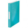 LEITZ Classeur 4 anneaux Ø25 WOW en polypropylène. Dos 30mm, coloris menthe.