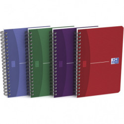 OXFORD Carnet spiralé Essentials 11x17cm, 180 pages 5x5. Couverture carte souple assortie