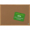 BI-OFFICE Tableau d'affichage Earth en Liège, cadre en bois, recyclé, visserie fournie Format L60xH45 cm