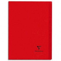 CLAIREFONTAINE Cahier Koverbook piqûre 96 pages grands carreaux Seyès grd format 21x29,7cm. Couv polypro.