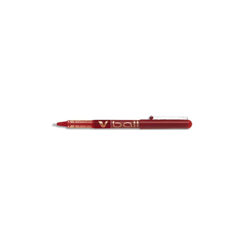 PILOT Stylo Roller pointe métal 1,0 mm encre liquide Rouge V-BALL 1,0