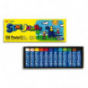 MUNGYO Boîte de 12 pastels à l'huile format jumbo 18 mm couleurs assorties
