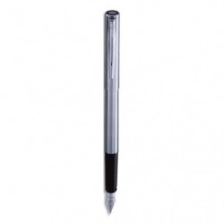 WATERMAN Stylo plume moyenne GRADUATE corps acier,attributs chromés (CT)