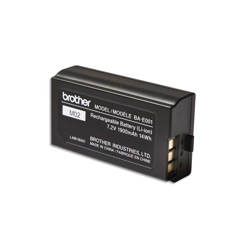 BROTHER Batterie rechargeable Li-On pour P-Touch 18 et 24mm BAE001